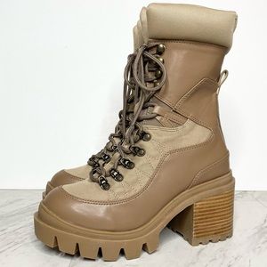 New! Jeffrey Campbell Maniac Mid Calf Lug Sole Lace Up Hiker Combat Boot 9M